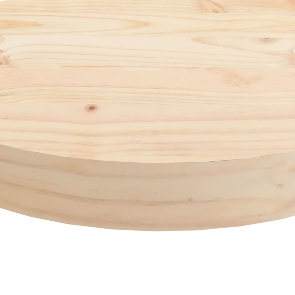 Tablero de mesa redondo madera maciza de pino Ø70x3