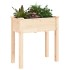 Jardinera con forro interior madera maciza de abeto 71x37x76