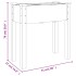 Jardinera con forro interior madera abeto gris 71x37x76