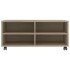 Mueble de TV ruedas madera contrachapada color roble