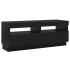 Mueble de TV con luces LED negro 100x35x40