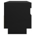 Mueble de TV con luces LED negro 100x35x40