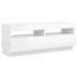 Mueble de TV con luces LED blanco brillante 100x35x40
