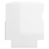 Mueble de TV con luces LED blanco brillante 100x35x40