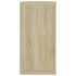 Estantes cubo pared 4uds contrachapado roble Sonoma