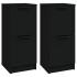 Aparador de madera contrachapada negro 30x30x70