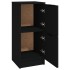 Aparador de madera contrachapada negro 30x30x70