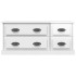 Mueble de TV madera contrachapada blanco brillo 100x35,5x45