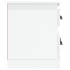 Mueble de TV madera contrachapada blanco brillo 100x35,5x45