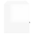 Mueble de TV madera contrachapada blanco brillo 100x35x40