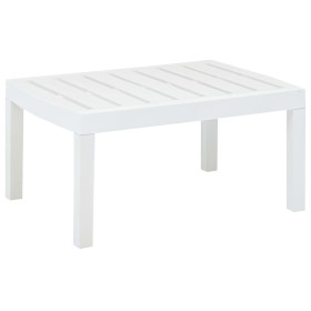 Mesa de jardín de plástico blanco 78x55x38