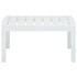 Mesa de jardín de plástico blanco 78x55x38