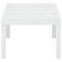 Mesa de jardín de plástico blanco 78x55x38