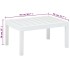Mesa de jardín de plástico blanco 78x55x38