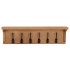 Perchero de madera maciza de roble 60x16x16