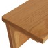 Perchero de madera maciza de roble 60x16x16