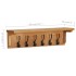 Perchero de madera maciza de roble 60x16x16