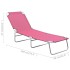 Tumbona plegable de acero y tela