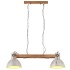 Lámpara colgante industrial 25 W plateada 109 cm
