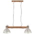 Lámpara colgante industrial 25 W plateada 109 cm