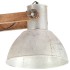 Lámpara colgante industrial 25 W plateada 109 cm