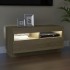 Mueble de TV con luces LED roble Sonoma 80x35x40