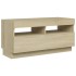 Mueble de TV con luces LED roble Sonoma 80x35x40