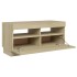 Mueble de TV con luces LED roble Sonoma 80x35x40