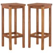Taburetes de cocina 2 unidades madera maciza de acacia