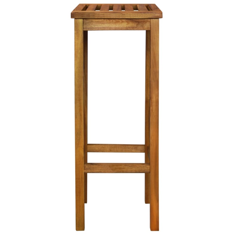 Taburetes de cocina 2 unidades madera maciza de