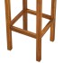 Taburetes de cocina 2 unidades madera maciza de