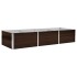 Arriate de acero galvanizado marrón 240x80x45