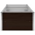 Arriate de acero galvanizado marrón 240x80x45