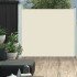 Toldo lateral retráctil de jardín color crema 170x300