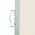 Toldo lateral retráctil de jardín color crema 170x300