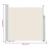 Toldo lateral retráctil de jardín color crema 170x300