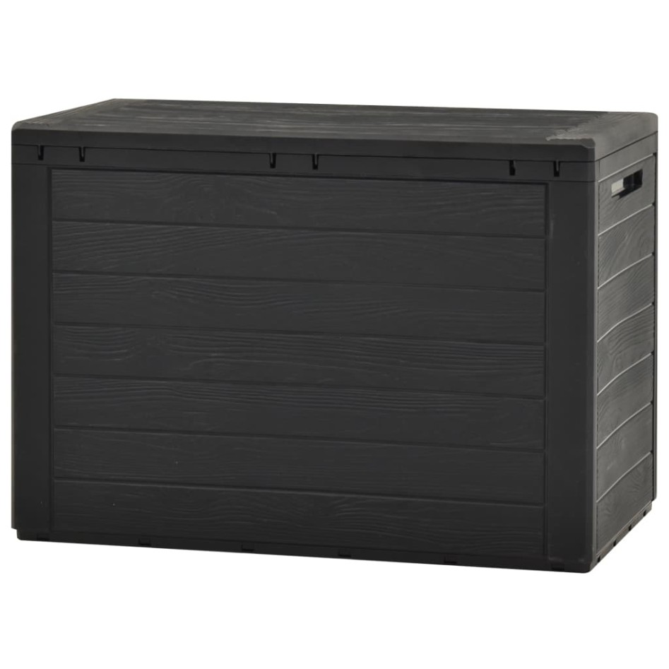 Caja de almacenamiento de jardín gris antracita 78x44x55
