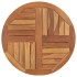 Superficie de mesa redonda madera maciza de teca 2,5 cm 70