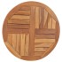 Superficie de mesa redonda madera maciza de teca 2,5 cm 70