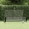 Portería de fútbol con reboteador 2 en 1 acero 202x104x120 cm