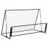 Portería de fútbol con reboteador 2 en 1 acero 202x104x120