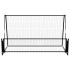 Portería de fútbol con reboteador 2 en 1 acero 202x104x120