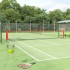 Red de tenis poliéster negro y rojo 600x100x87