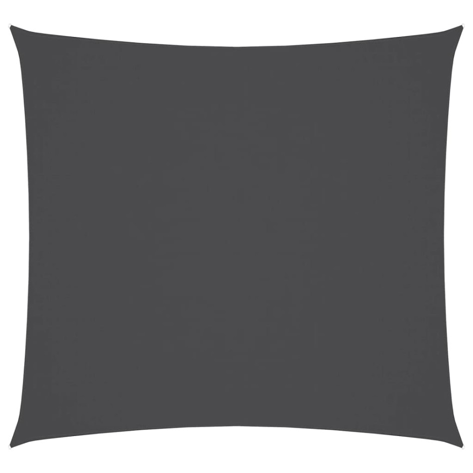 Toldo de vela cuadrado tela Oxford gris antracita 4,5x4,5