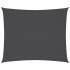 Toldo de vela rectangular tela Oxford gris antracita 5x6