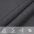 Toldo de vela rectangular tela Oxford gris antracita 5x6