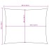 Toldo de vela rectangular tela Oxford gris antracita 5x6