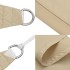 Toldo de vela rectangular tela Oxford beige 4x5