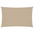 Toldo de vela rectangular tela Oxford beige 4x7