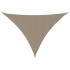 Toldo de vela triangular tela Oxford gris taupe 5x5x6
